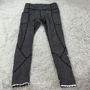 Lululemon Tight Stuff Tight II Chakra Print Alpine White Black